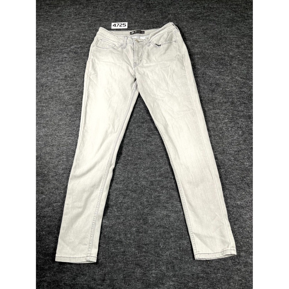 Levi's‎ Jeans Mens 30 Gray Denim Cotton Stretch Medium Wash Straight Leg Casual